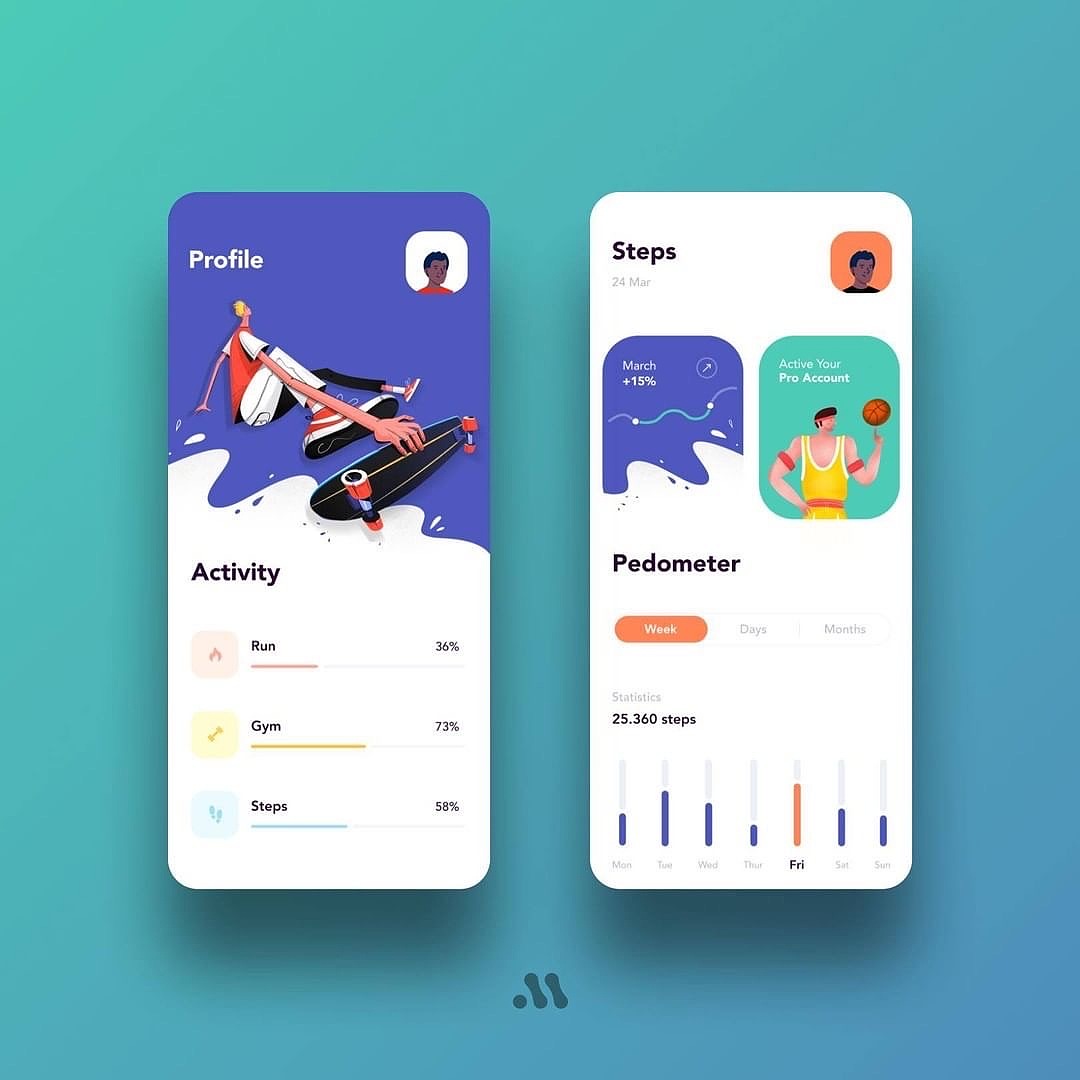 灵感I 矢量插画风UI设计✨（图ZMjEzNDgwNDIw） - APP界面 - 站酷设计师格格学姐原创素材 - 站酷ZCOOL