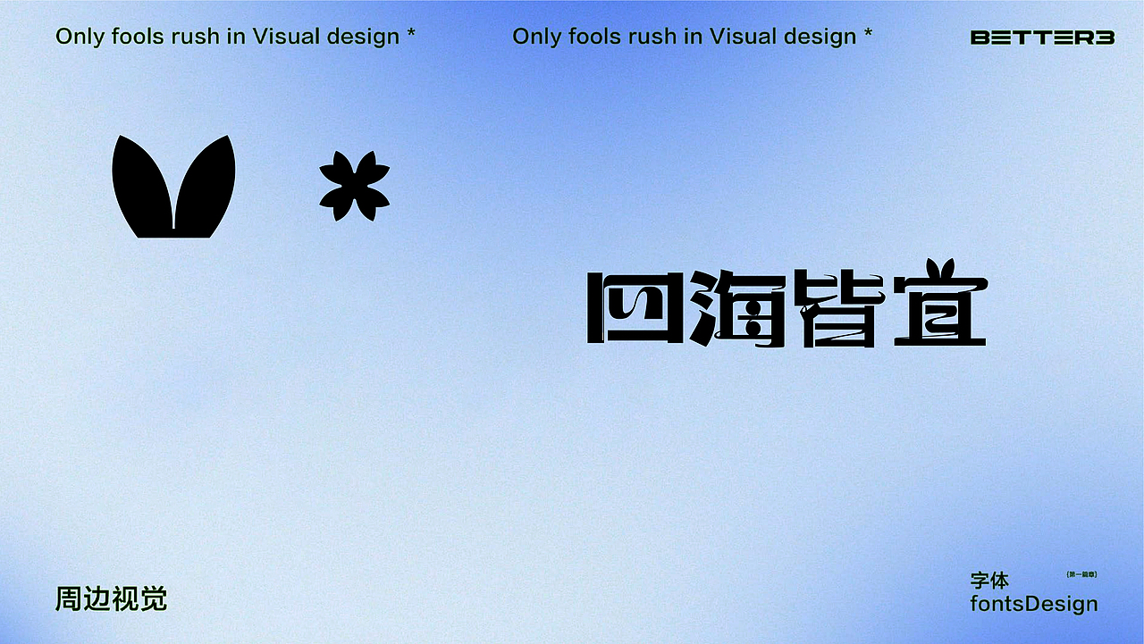 《四海》衍生品-字体设计