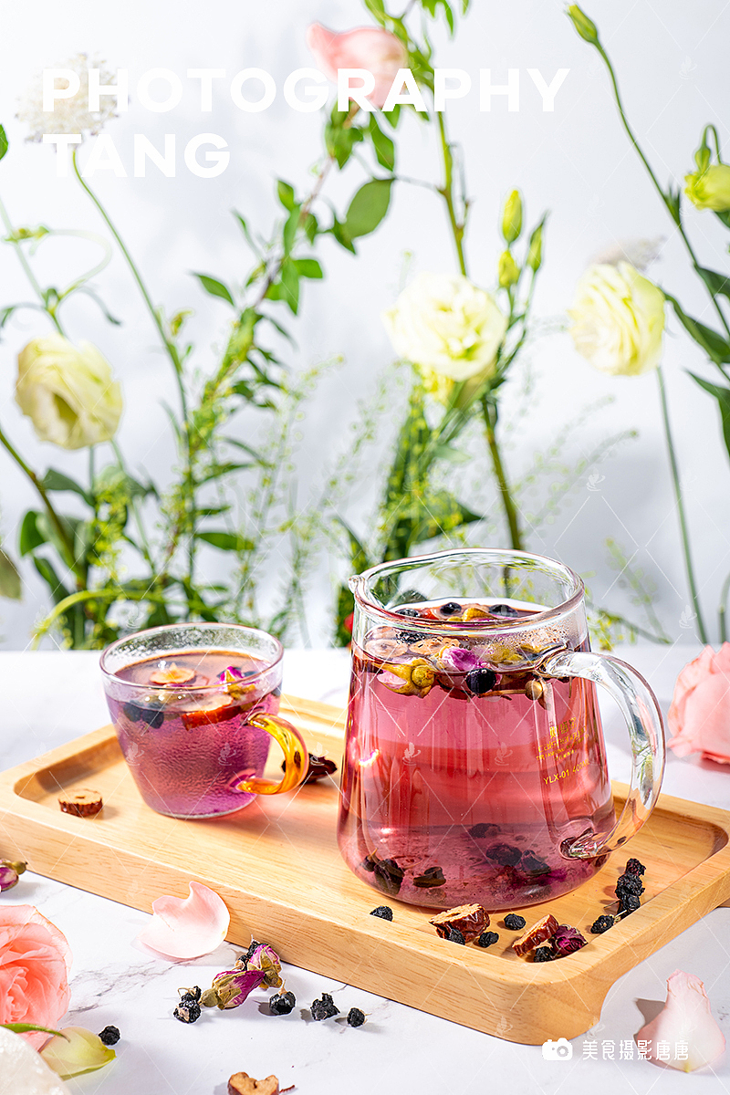鲜花与茶饮（图ZMzAzNzUxMDg4） - 美食摄影 - 站酷设计师美食摄影师唐唐原创素材 - 站酷ZCOOL
