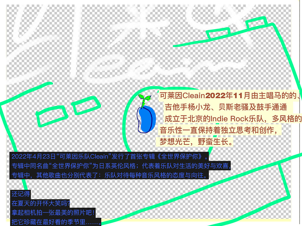 可莱因乐队介绍（图ZMzQ1MTkxNTIw） - PPT/Keynote - 站酷设计师Tsuripink原创素材 - 站酷ZCOOL