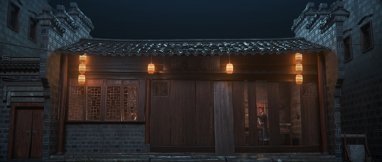 相忘于江湖 毕设渲染图