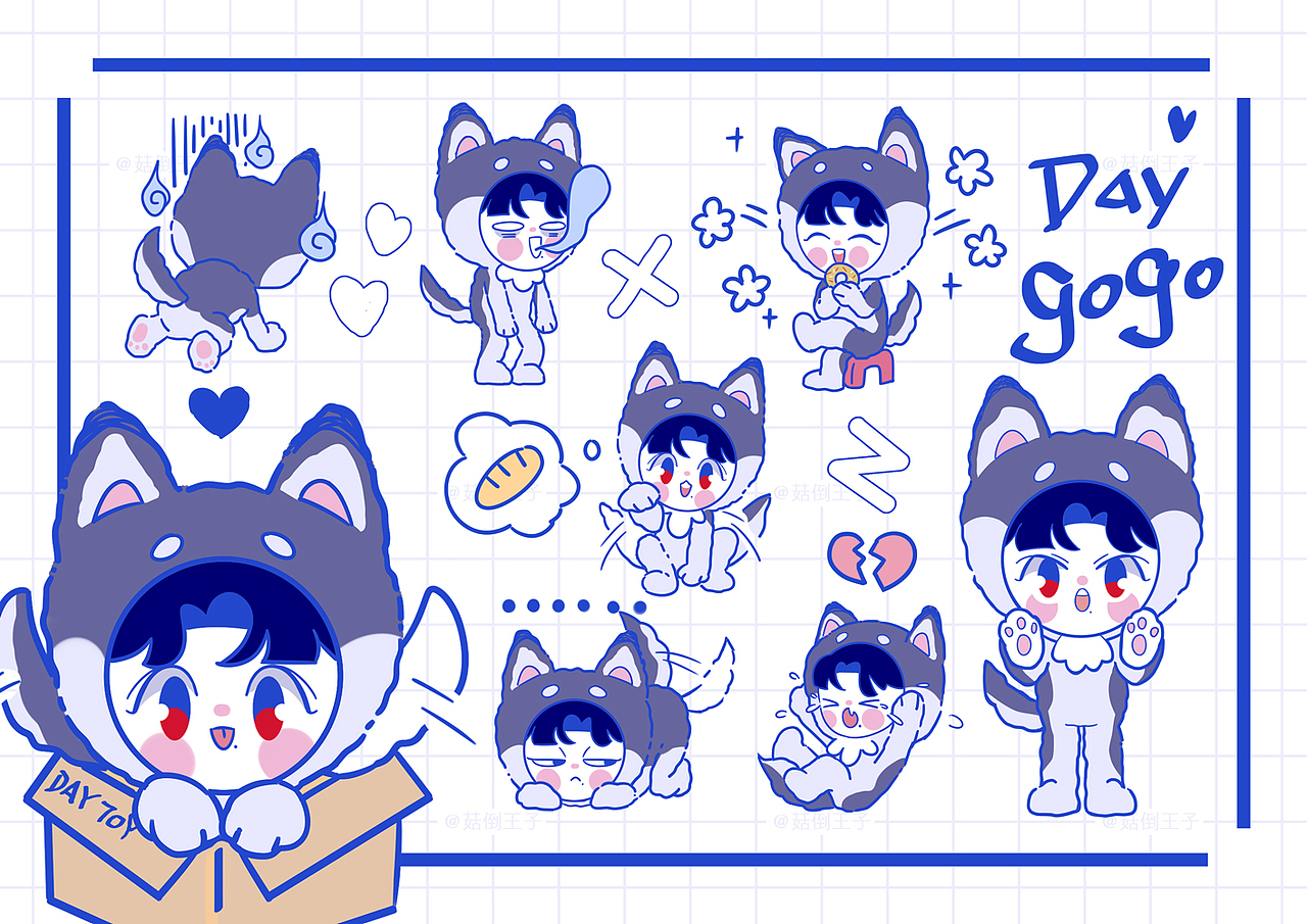 肖肖动物园系列（图ZMjU1OTY3Njc2） - 概念设定 - 站酷设计师菇倒王子原创素材 - 站酷ZCOOL