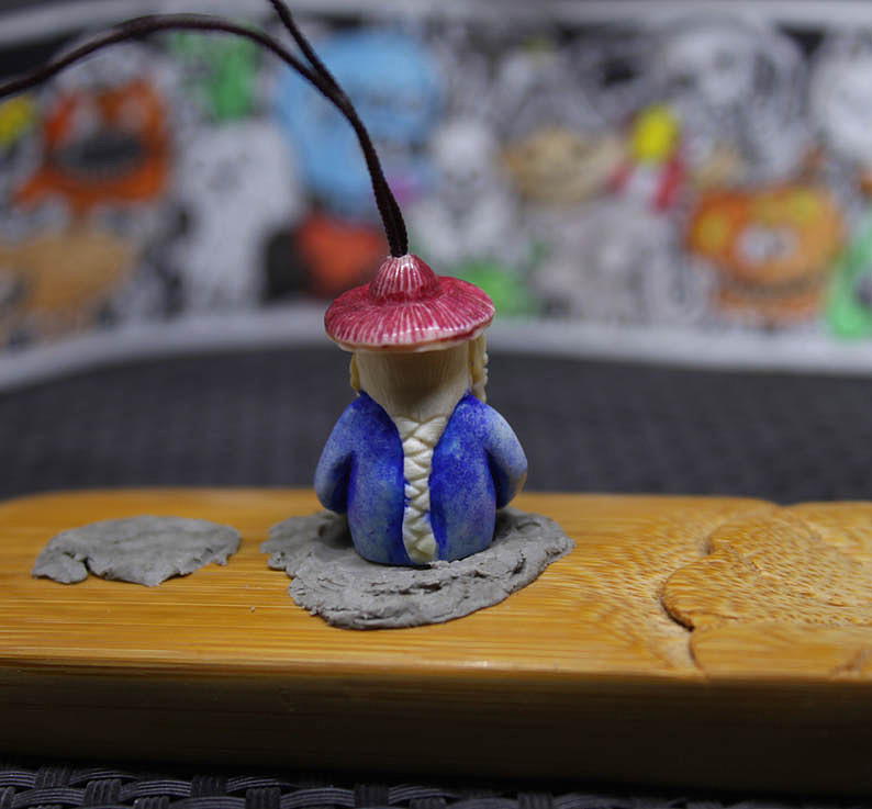 鹿角根付作品 豹子头全都要