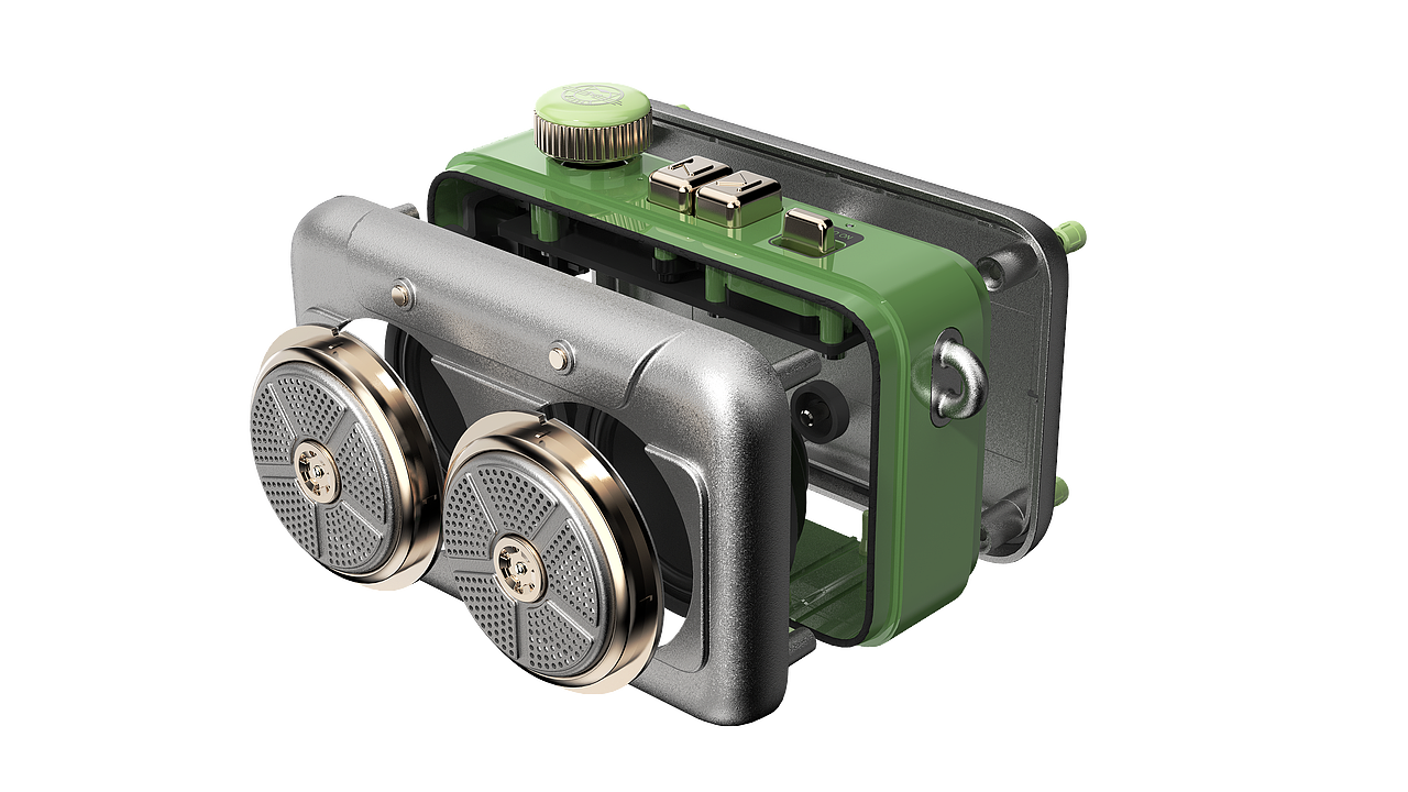 真立体声双喇叭设计,配合仿真优化的振动系统,让声音更保真,内置DSP音效,优化本系统音质表现。