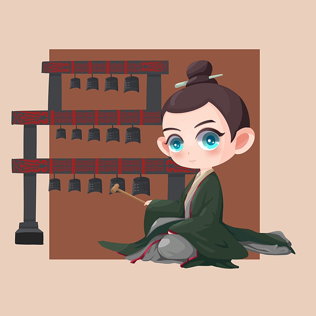 《渎上七贤》（图ZMzI5NTg2Mzg0） - 商业插画 - 站酷设计师南郭小姐guo原创素材 - 站酷ZCOOL