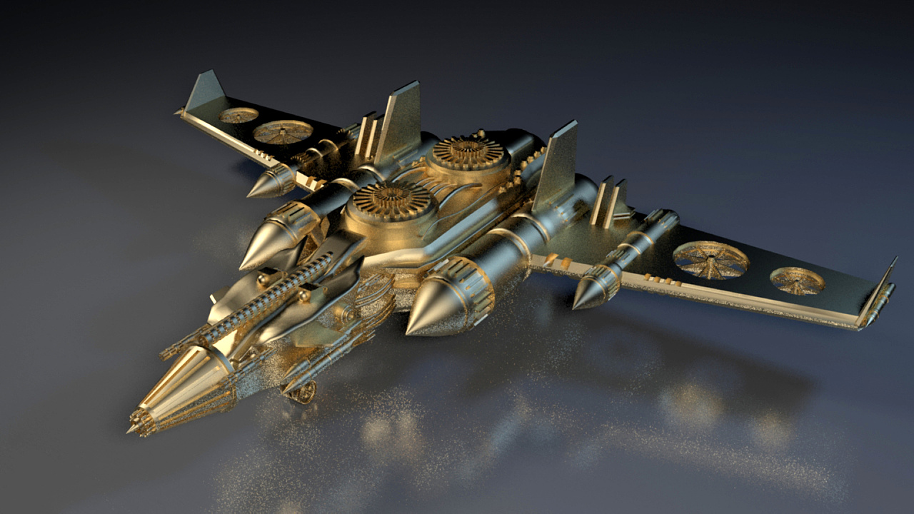战斗机甲&战机/3d max建模 渲染