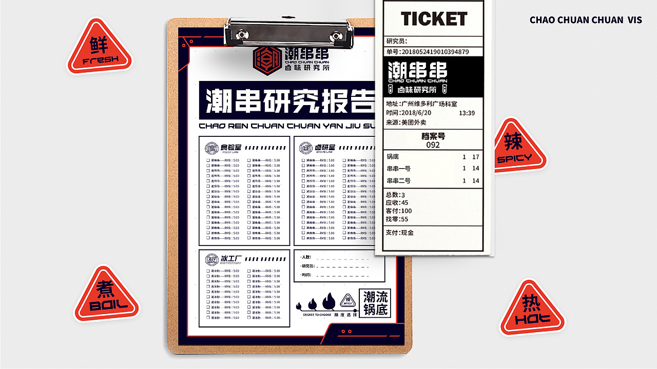 【餐饮案例】潮串串-卤味串串研究所（图ZMjU3MDgzNTI0） - 品牌 - 站酷设计师环球去野WINGCC原创素材 - 站酷ZCOOL