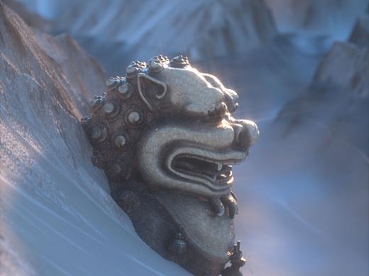 C4D Octane渲染器 Daily Practice 地形贴图 日光渲染