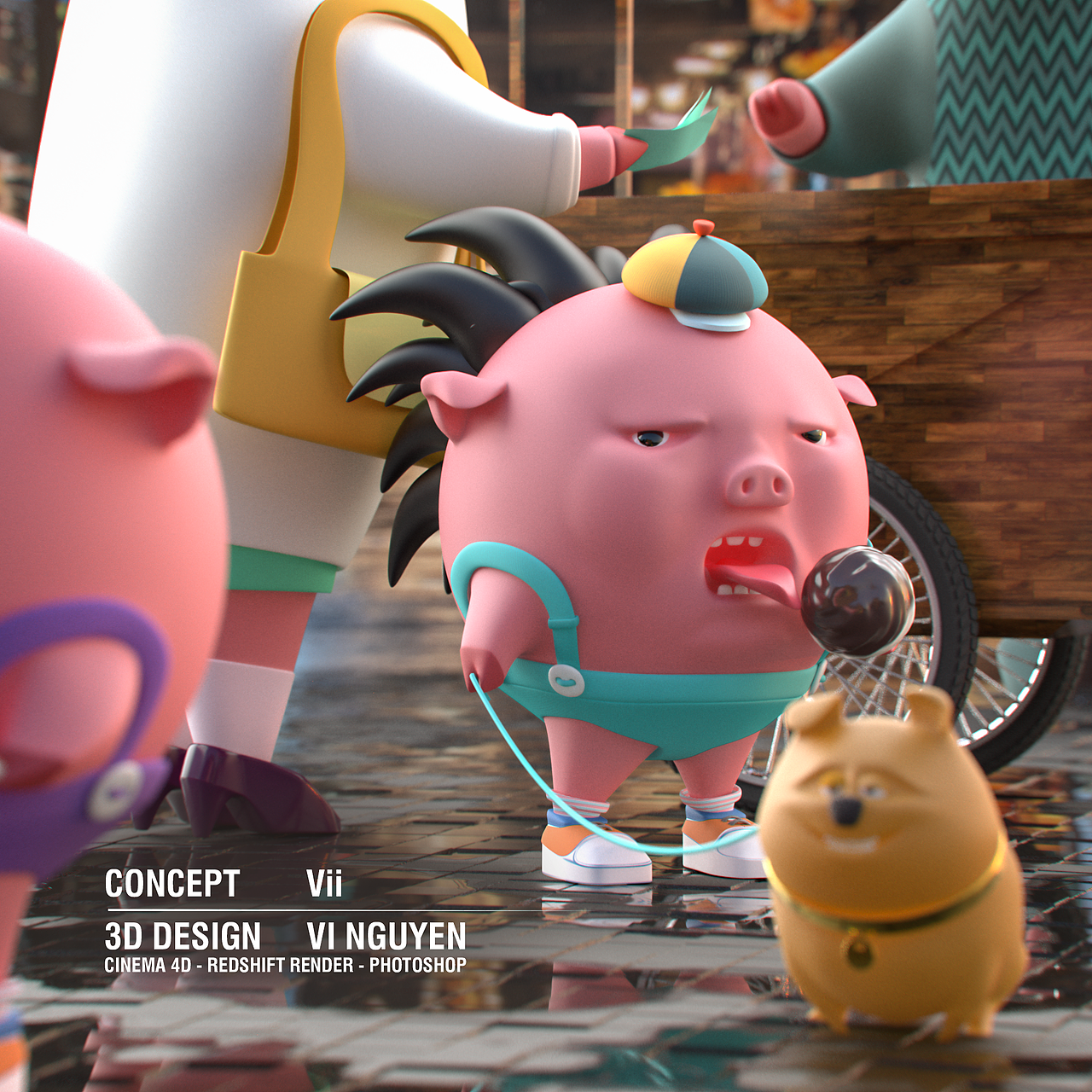 C4D视频作品 三维设计作品-火星人教育