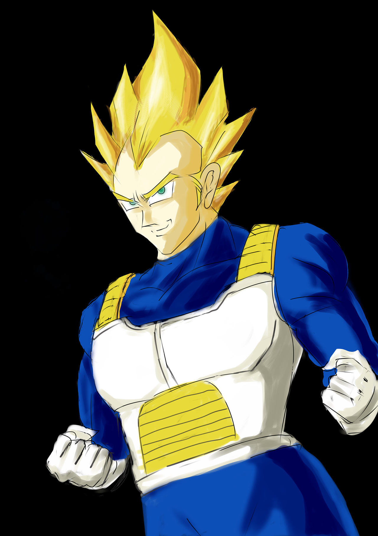 贝吉塔|动漫|单幅漫画|rock强 - 原创作品 - 站酷 (zcool)