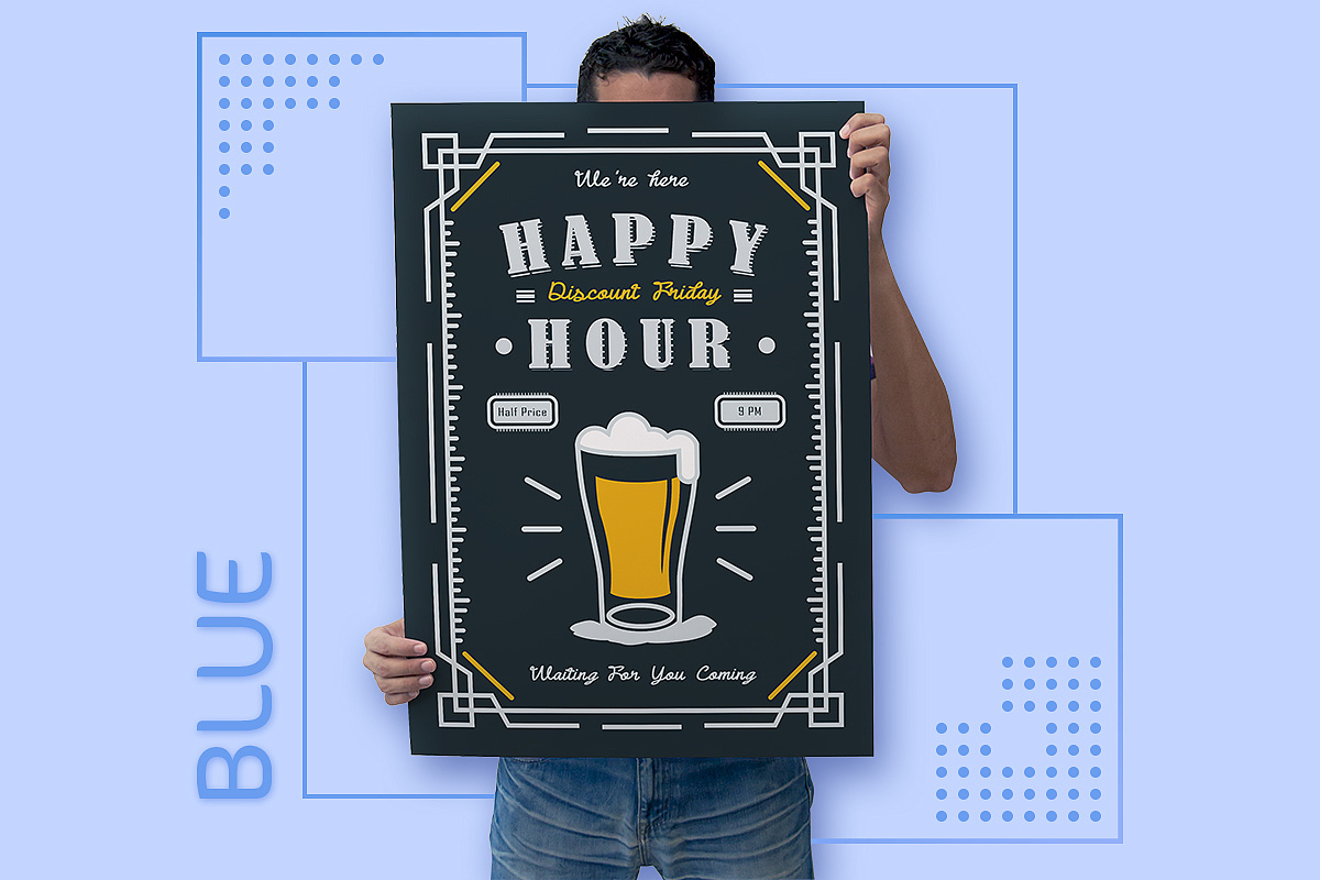 happy hour poster 宣传海报 练习