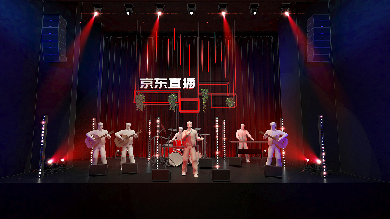 京东直播小年夜（图ZMjQyMjc0NjEy） - 舞台美术 - 站酷设计师gtowkya原创素材 - 站酷ZCOOL