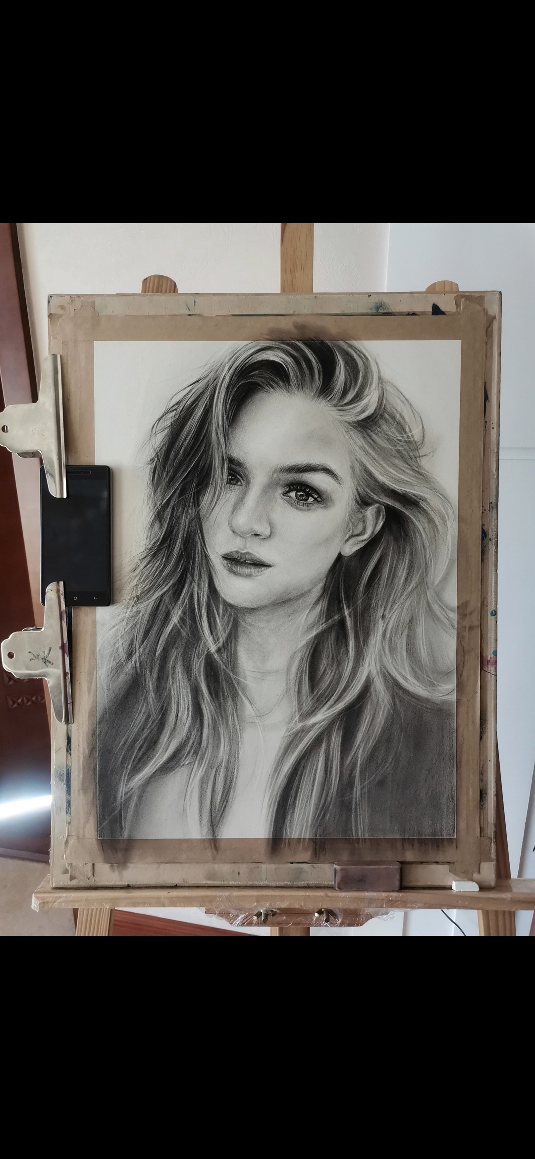 画渣小鬼 素描 炭铅