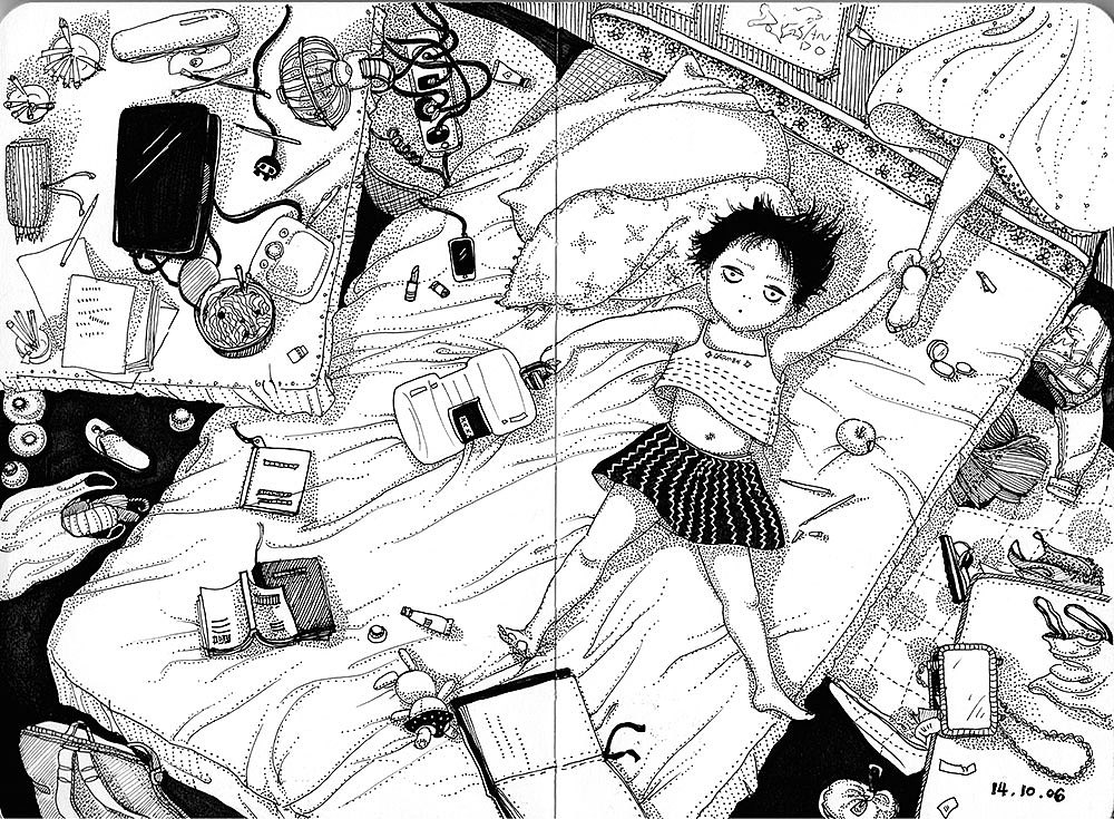 暗黑系插画（图ZMjkxODAxODQ=） - 商业插画 - 站酷设计师不卡门的Carmen原创素材 - 站酷ZCOOL