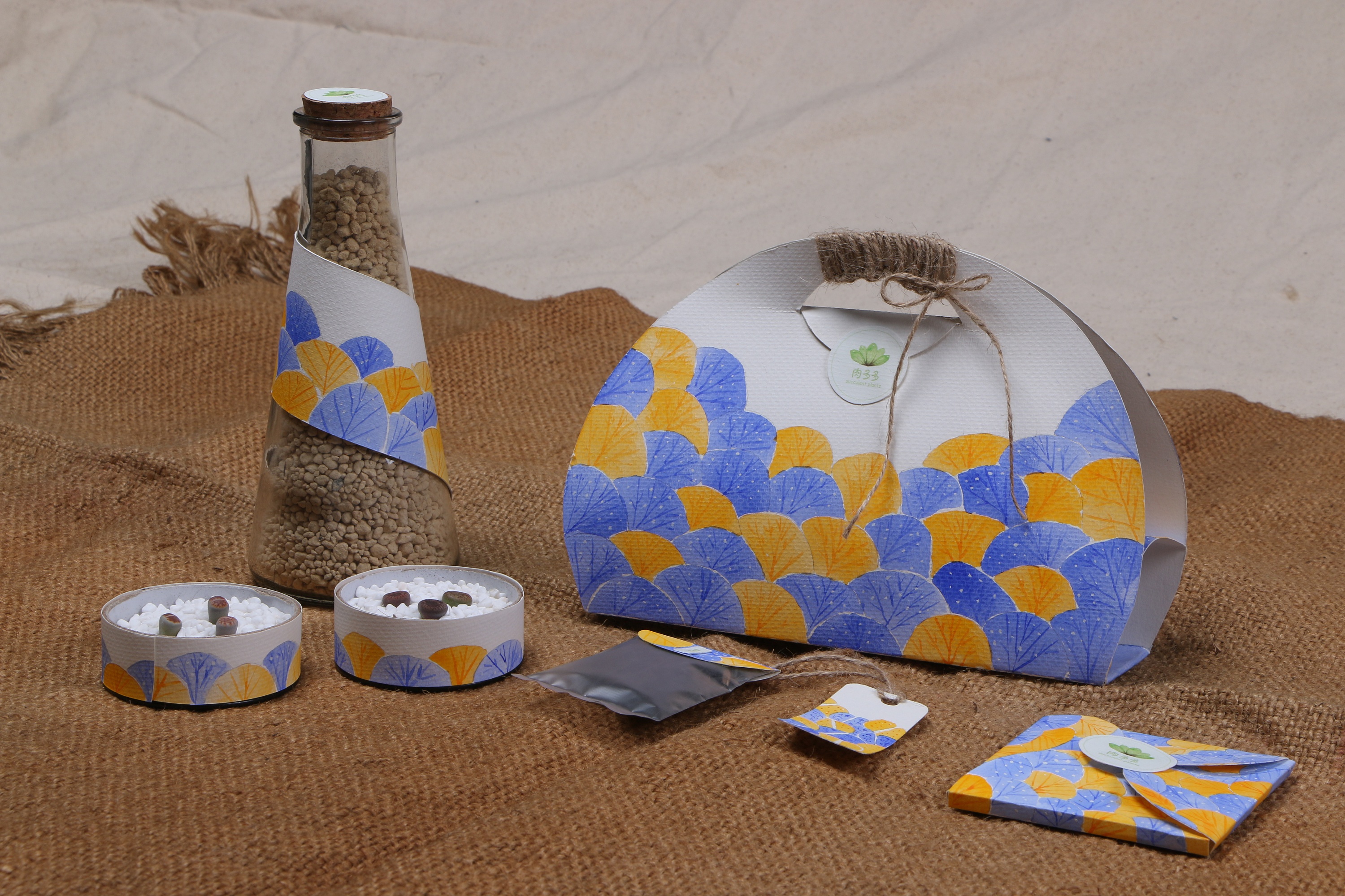 纯手绘多肉植物包装|平面|包装|prince叶 - 原创作品 - 站酷 (zcool)