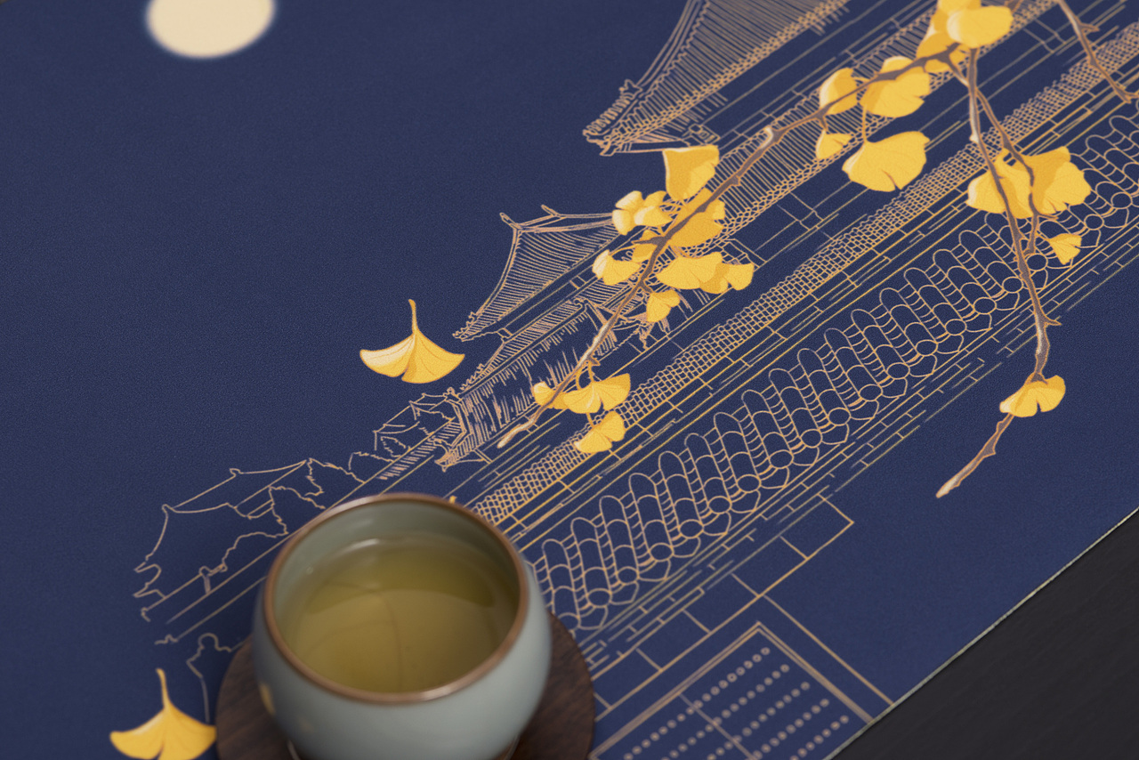 形相轻奢茶席-月下故宫系列