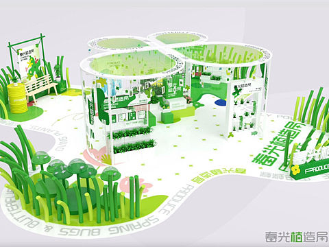 购物中心/露营基地/景区春季活动原创IP美陈方案推荐