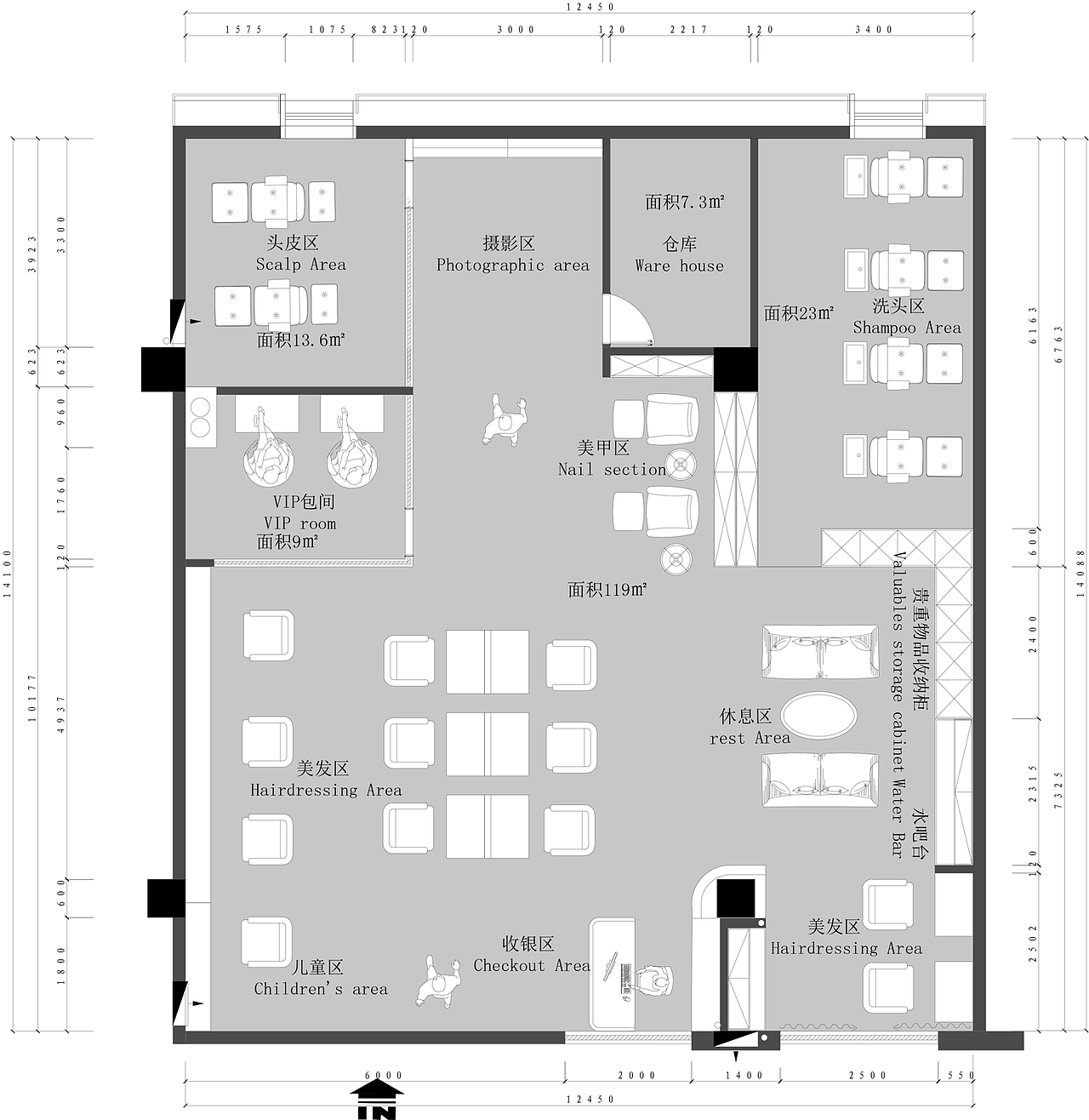 ltt salon理发店设计方案