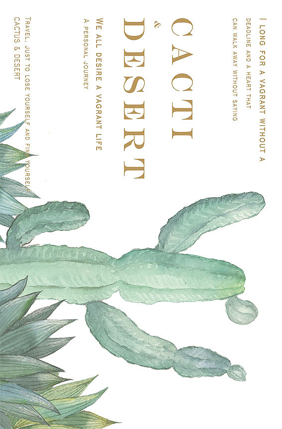 小清新水彩仙人掌 明信片多图（图ZMTI4NjgwNzQ4） - 商业插画 - 站酷设计师弯总还是不会画猫原创素材 - 站酷ZCOOL