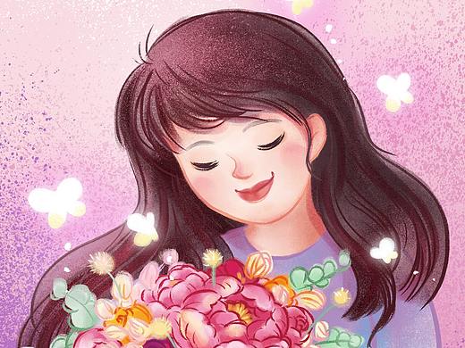 母亲节主题插画