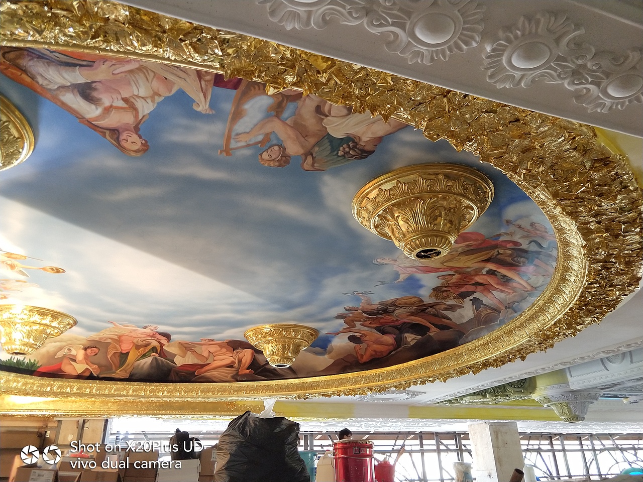 云南壁画天顶穹顶壁画墙绘手绘墙欧式油画