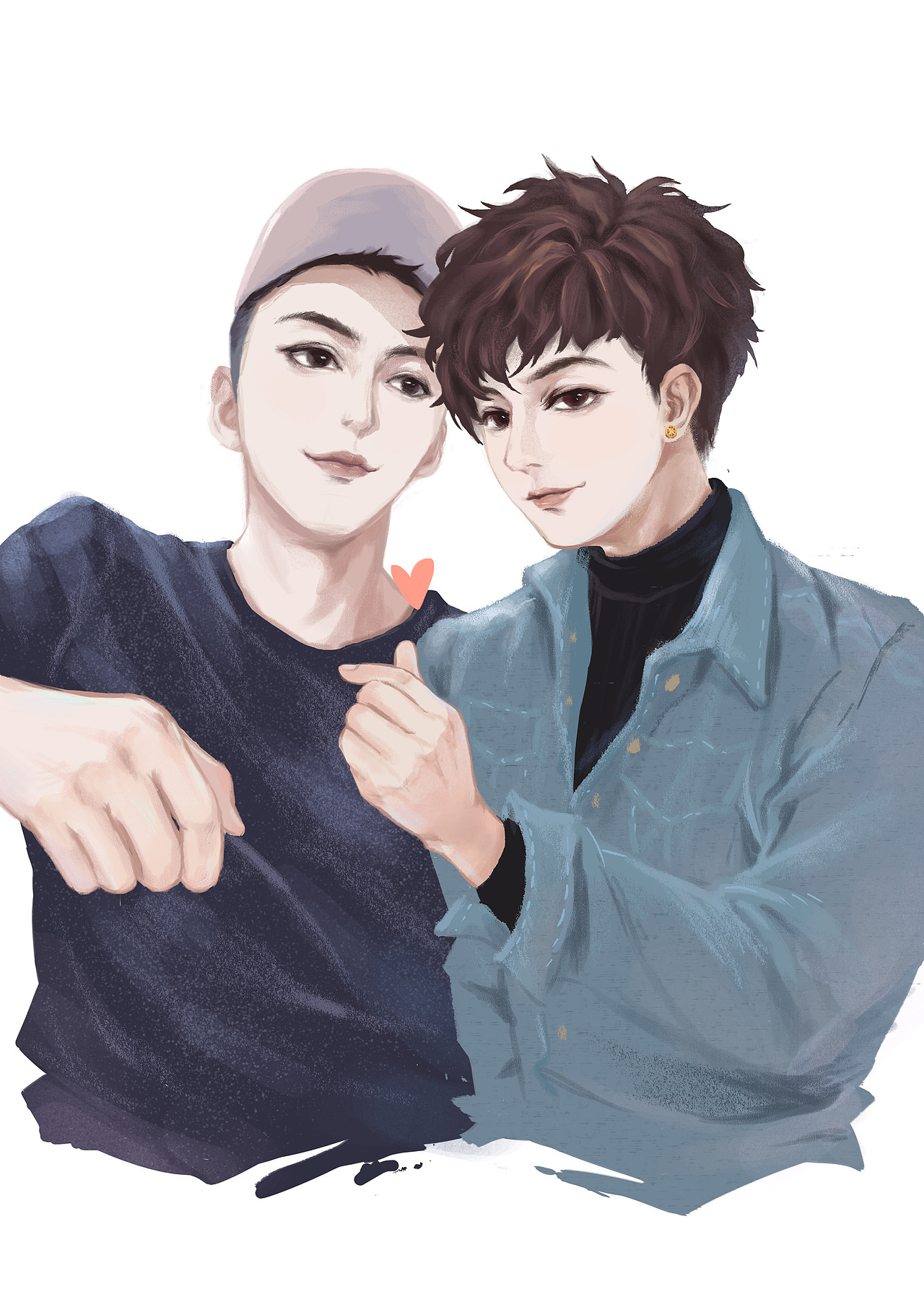 商稿里的小哥哥小姐姐