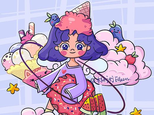 一些日常图（个人主页-ZNDc0MDcyMjQ=） - 艺术插画 - 站酷设计师林行行Eileen原创素材 - 站酷ZCOOL