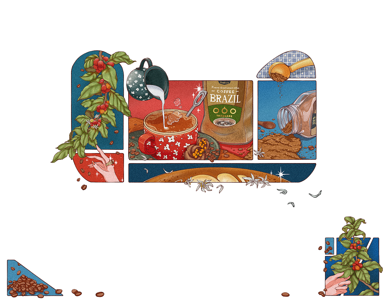 2022年亚运会-隅田川冻干黑咖啡礼盒（图ZMjcwNDIyMDc2） - 包装 - 站酷设计师西红柿番茄蛋汤原创素材 - 站酷ZCOOL