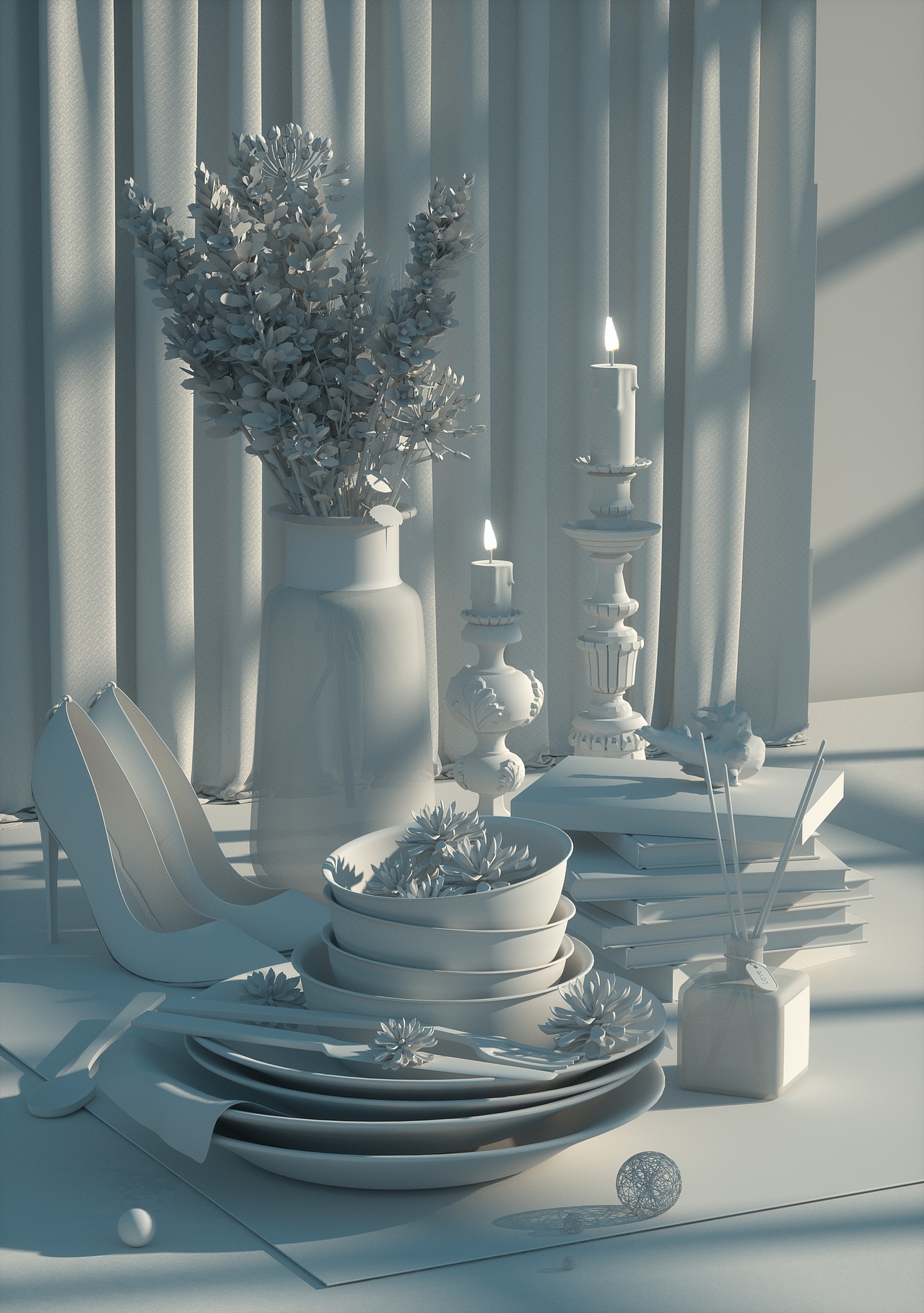 OC静物渲染-BGM不露声色