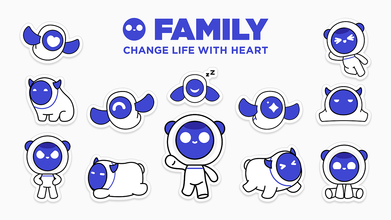 O FAMILY（图ZMzI3NzI4MzAw） - IP形象 - 站酷设计师明明喜爱原创素材 - 站酷ZCOOL