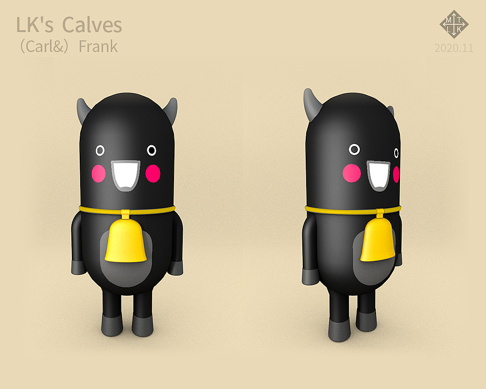 LK小牛犊和小黑牛LK's Calves Carl&Frank 新年快乐（图ZMjM0MTQ5Mjgw） - 动画/影视 - 站酷设计师matalaka原创素材 - 站酷ZCOOL