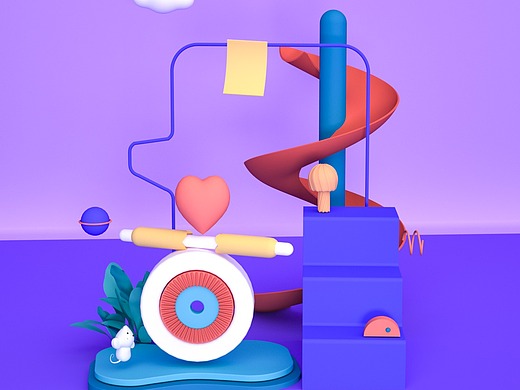 c4d场景_创意设计作品图片素材-站酷zcool