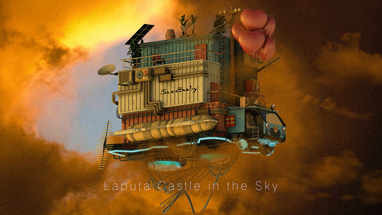 Laputa Castle in the Sky（图ZMTkyNzAwNjky） - 场景 - 站酷设计师多多棉花糖原创素材 - 站酷ZCOOL
