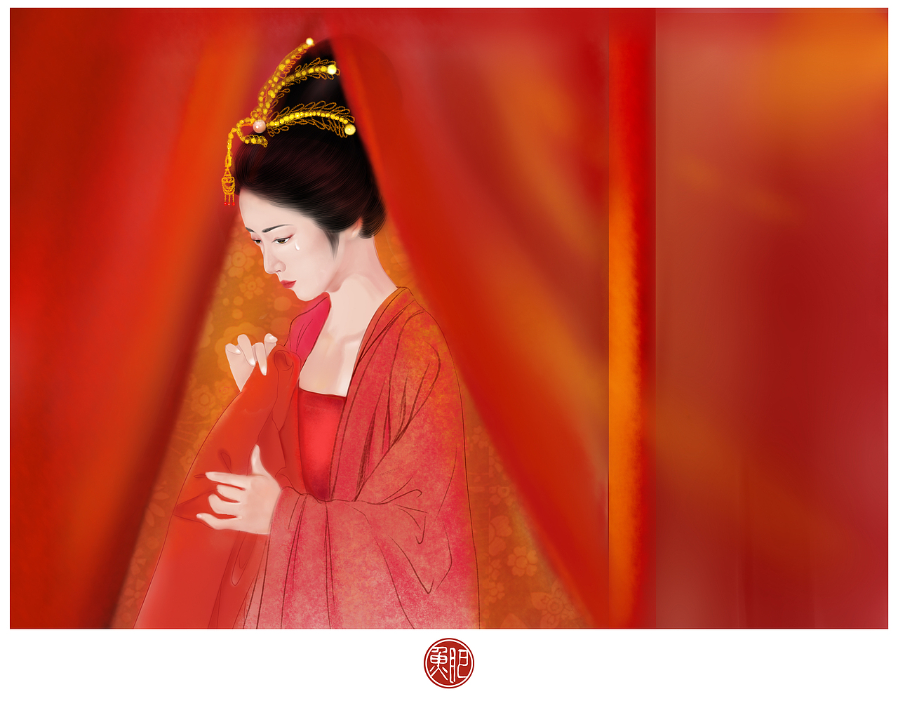 《嫁》（图ZMTM5MDI5NDQ0） - 艺术插画 - 站酷设计师77的肥鱼原创素材 - 站酷ZCOOL