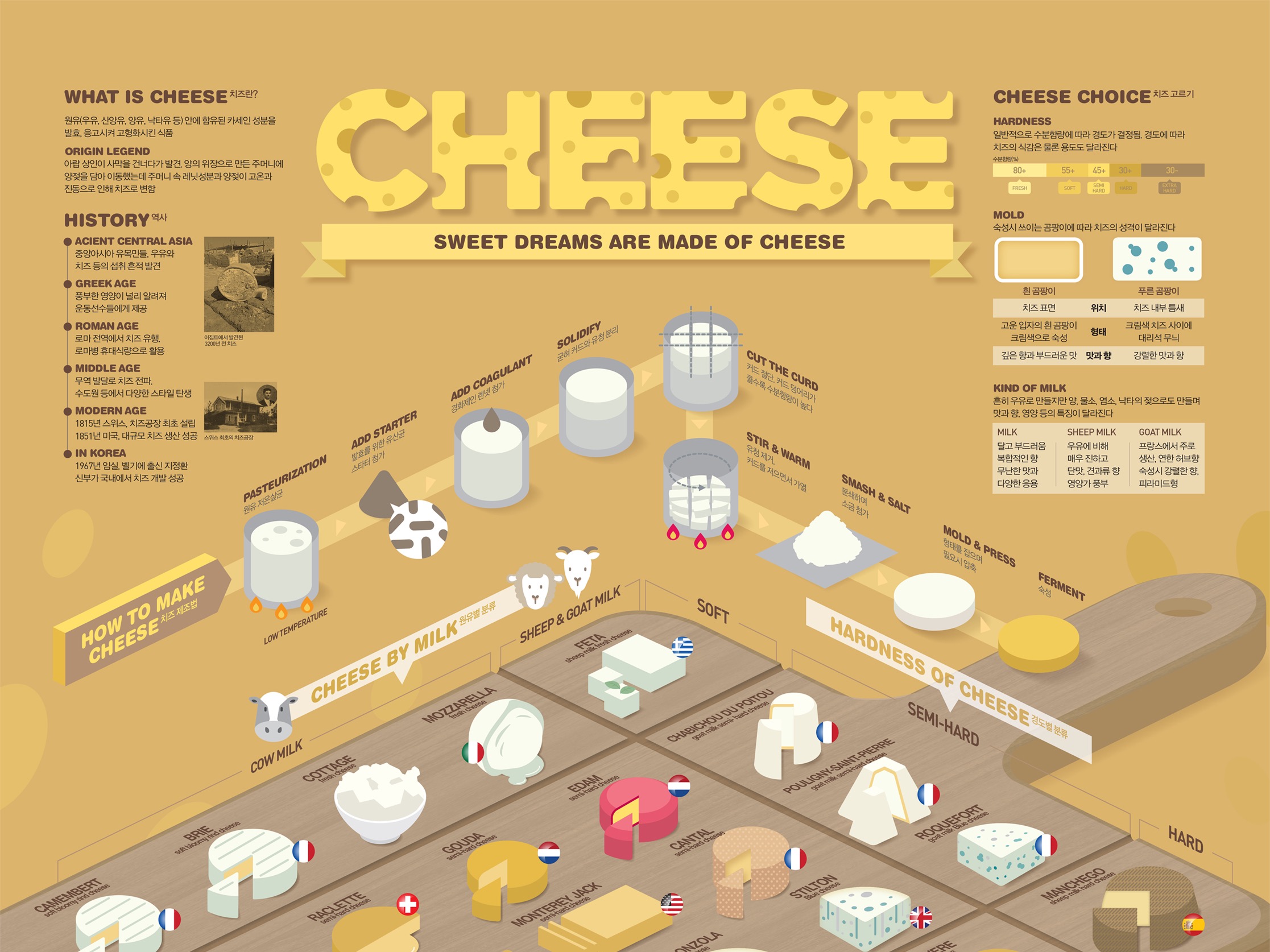 1811 Cheese Infographic Poster