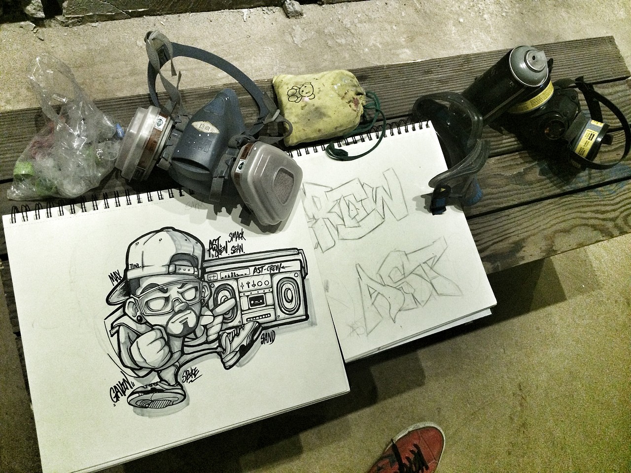 西安涂鸦AST-CREW x 大唐西市街头涂鸦展（图ZMTUwMDk1NzY=） - 新锐潮流插画 - 站酷设计师AST_Gavin原创素材 - 站酷ZCOOL