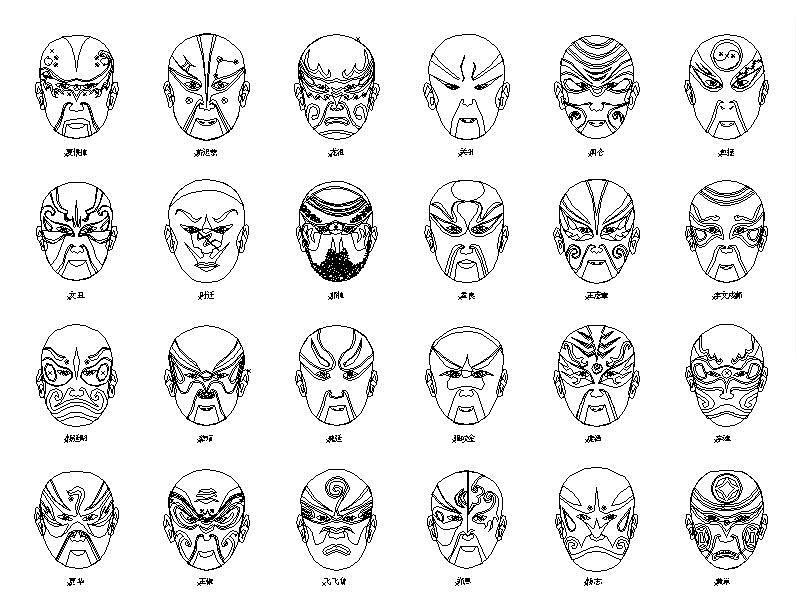 京剧脸谱