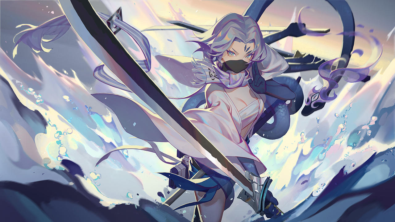 艺渡CG小站 陈滔 阴阳师海忍同人绘画过程