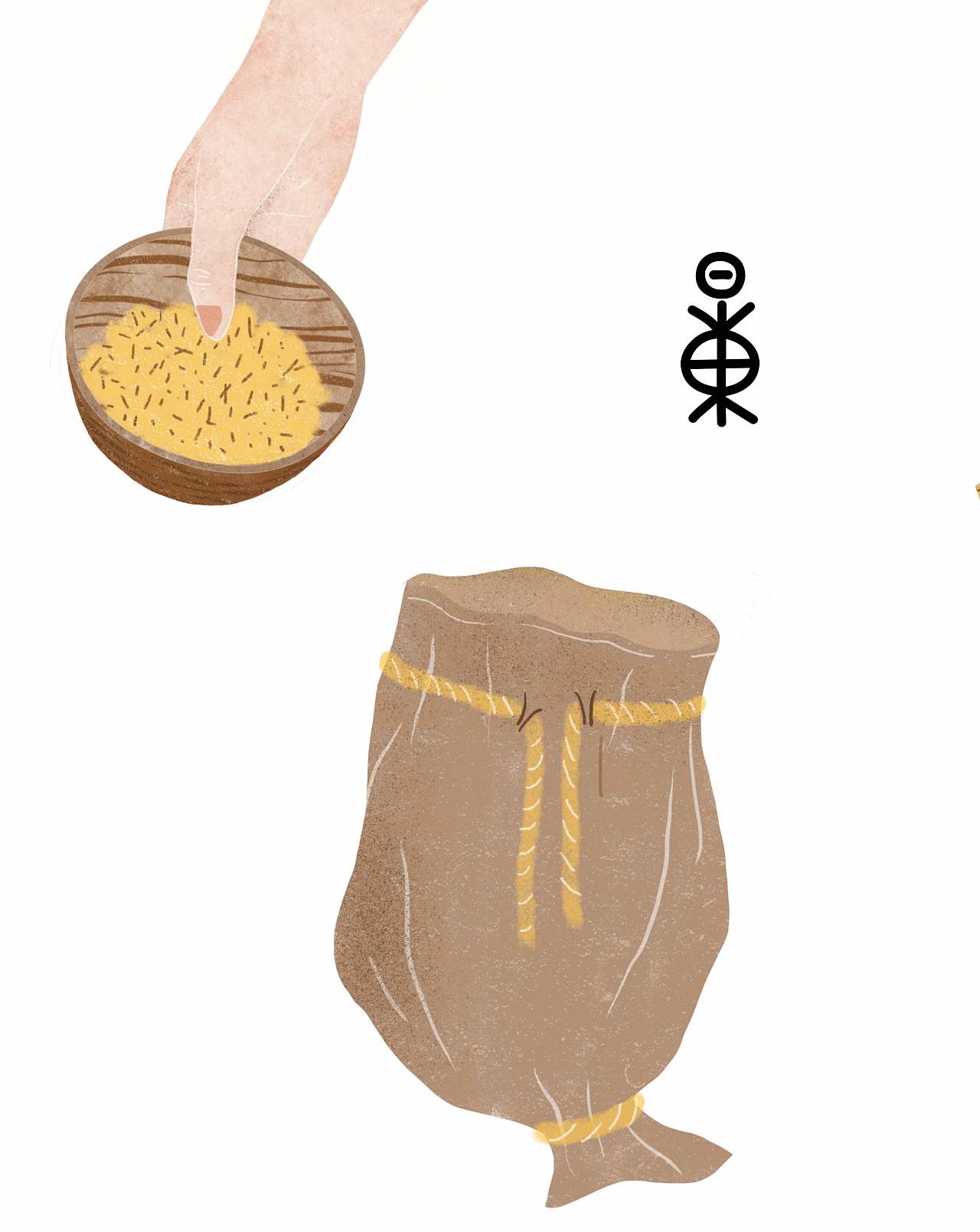 一组与甲骨文有关的插画(二)|插画|商业插画|菲非fiona - 原创作品 - 