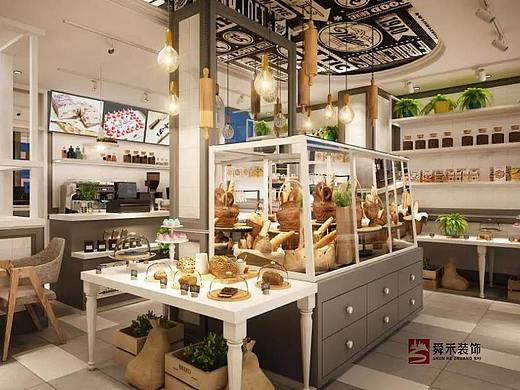 青岛时尚咖啡厅烘培店装修设计--山东舜禾装饰