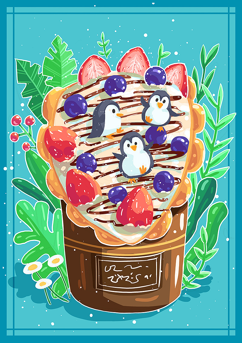 夏日冷饮|插画|商业插画|悠悠星然 - 原创作品 - 站酷 (zcool)