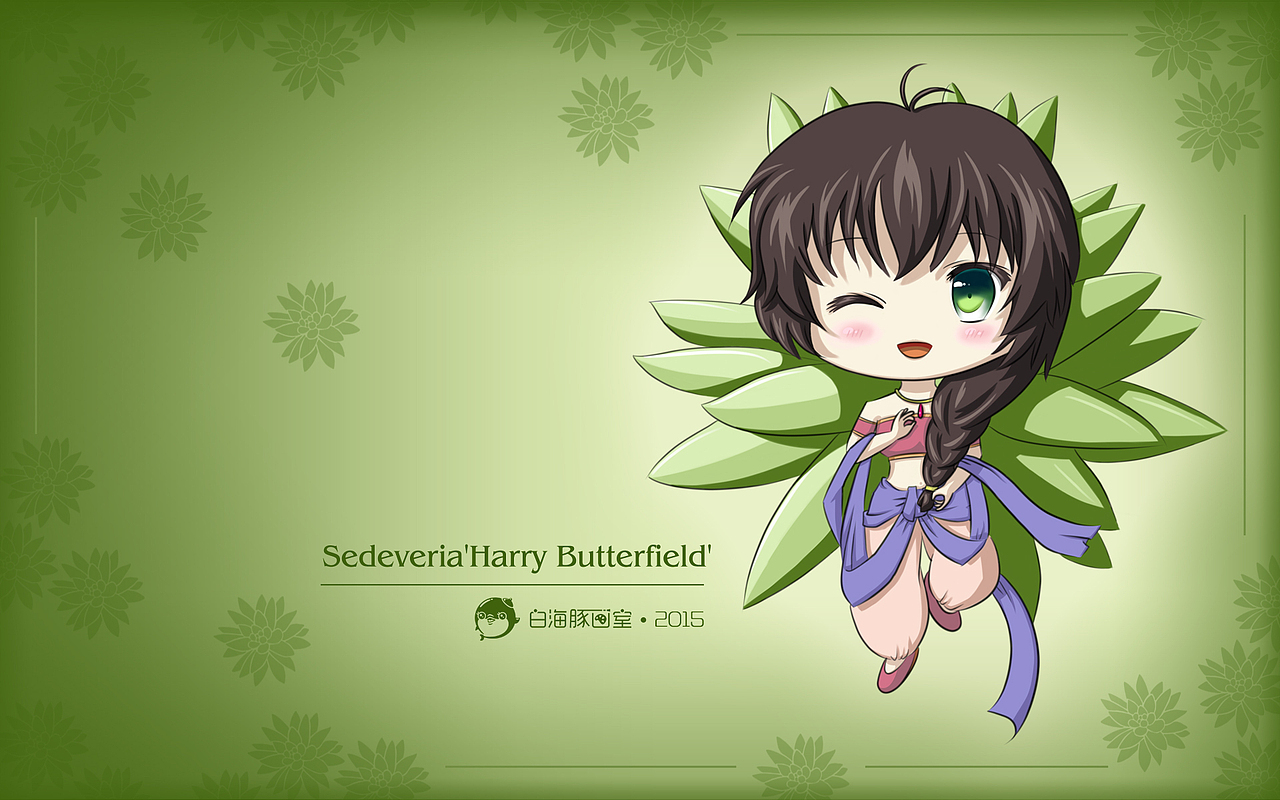 【多肉精灵の千佛手】q版人物绘-头像·手机高清壁纸·电脑高清壁纸