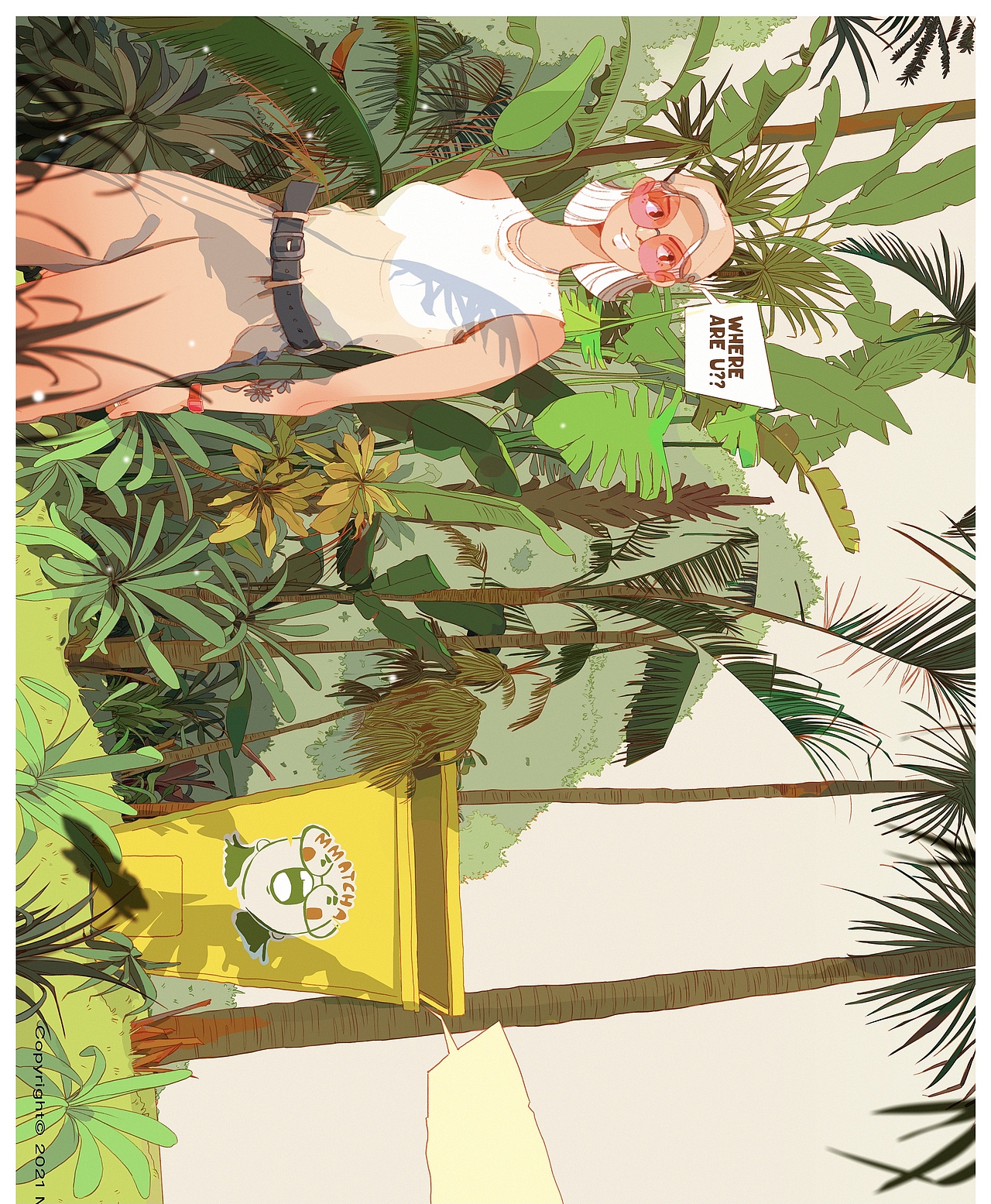 大头女孩系列插画