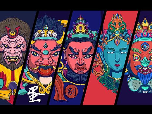 2019年上半年的一些插画——神像插画