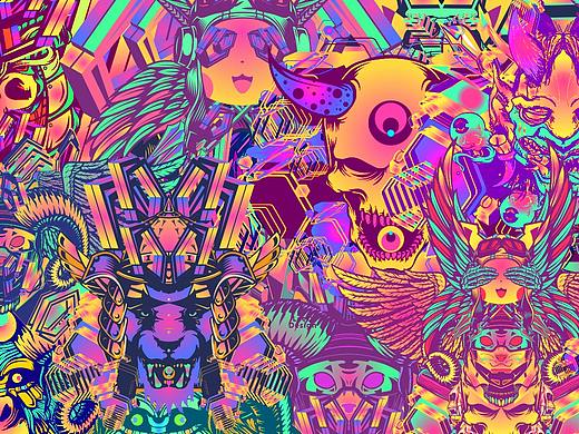 惡鬼退散（個(gè)人主頁-ZNDY5NTk3MDQ=） - 商業(yè)插畫 - 站酷設(shè)計(jì)師拾陸LeeO原創(chuàng)素材 - 站酷ZCOOL