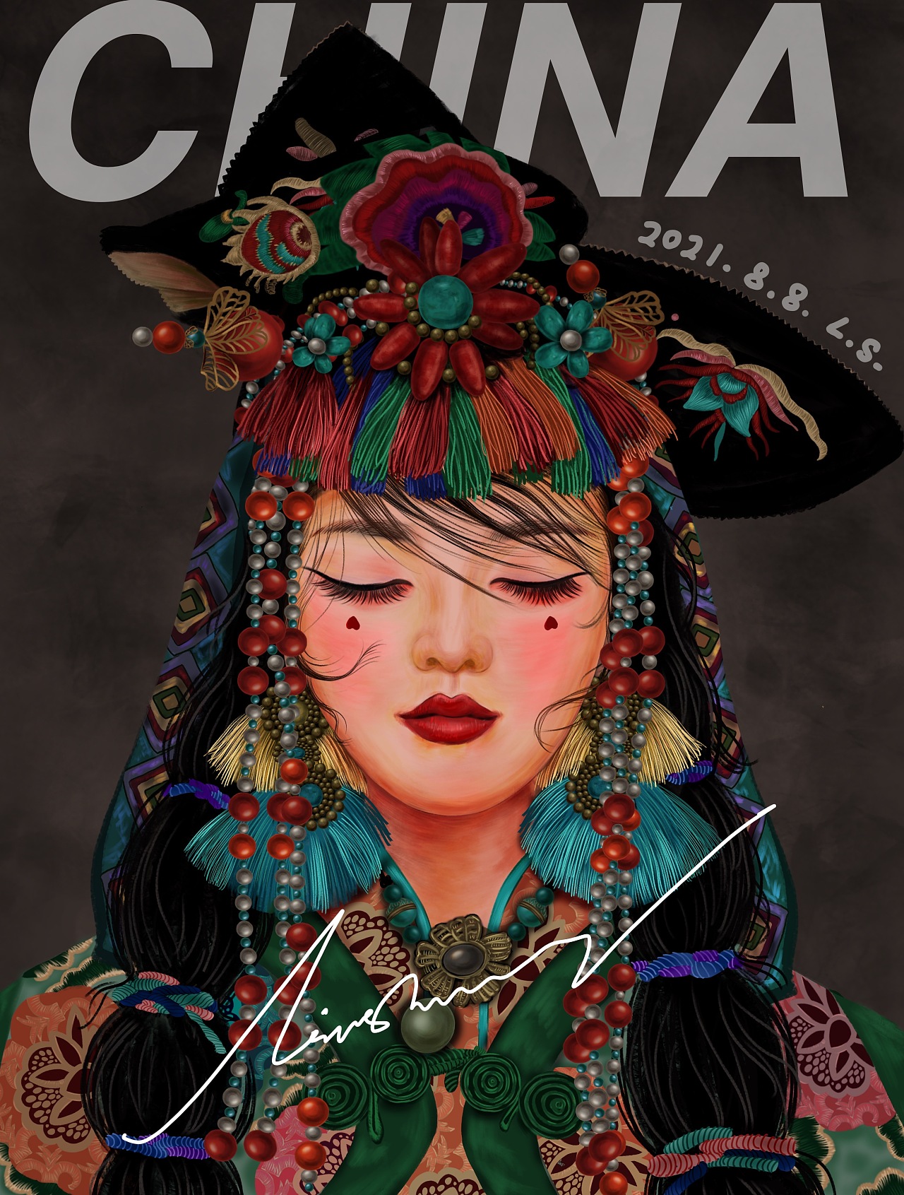 最炫民族风|插画|创作习作|润可 - 原创作品 - 站酷 (zcool)