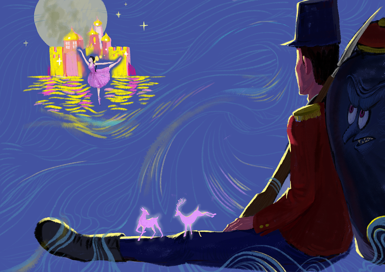 《坚定的锡兵》插画