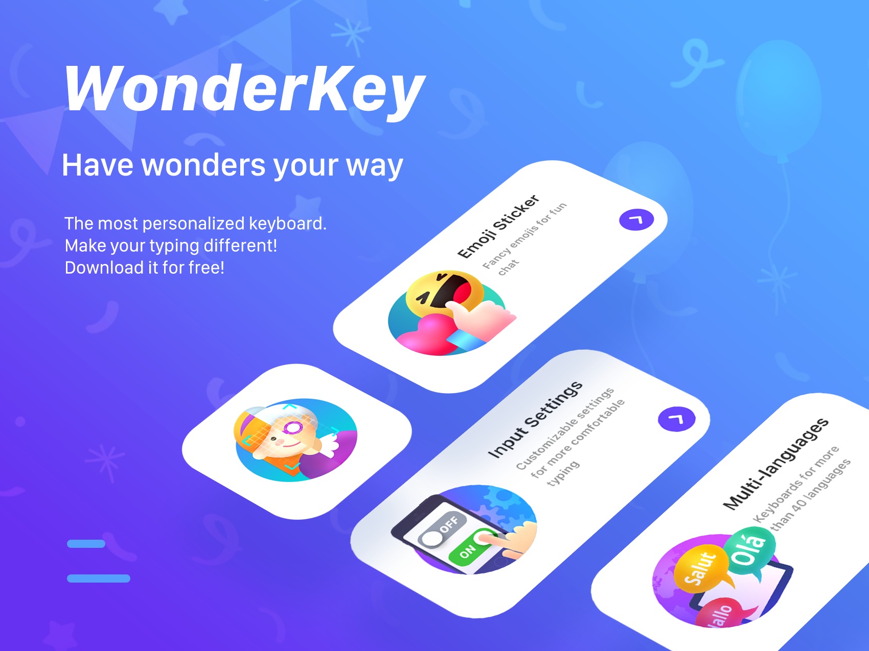 WonderKey 项目部分UI展示