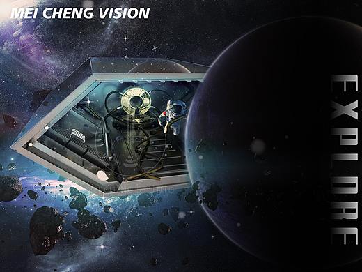 探索太空（个人主页-ZNDMwODEwMTI=） - 海报 - 站酷设计师厦门美呈视觉设计原创素材 - 站酷ZCOOL