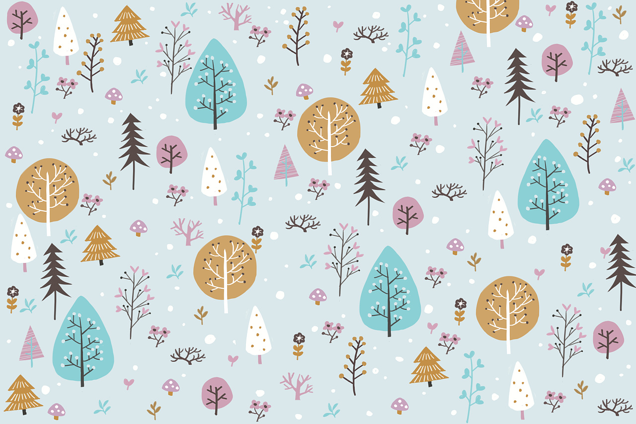 底纹类手绘插画